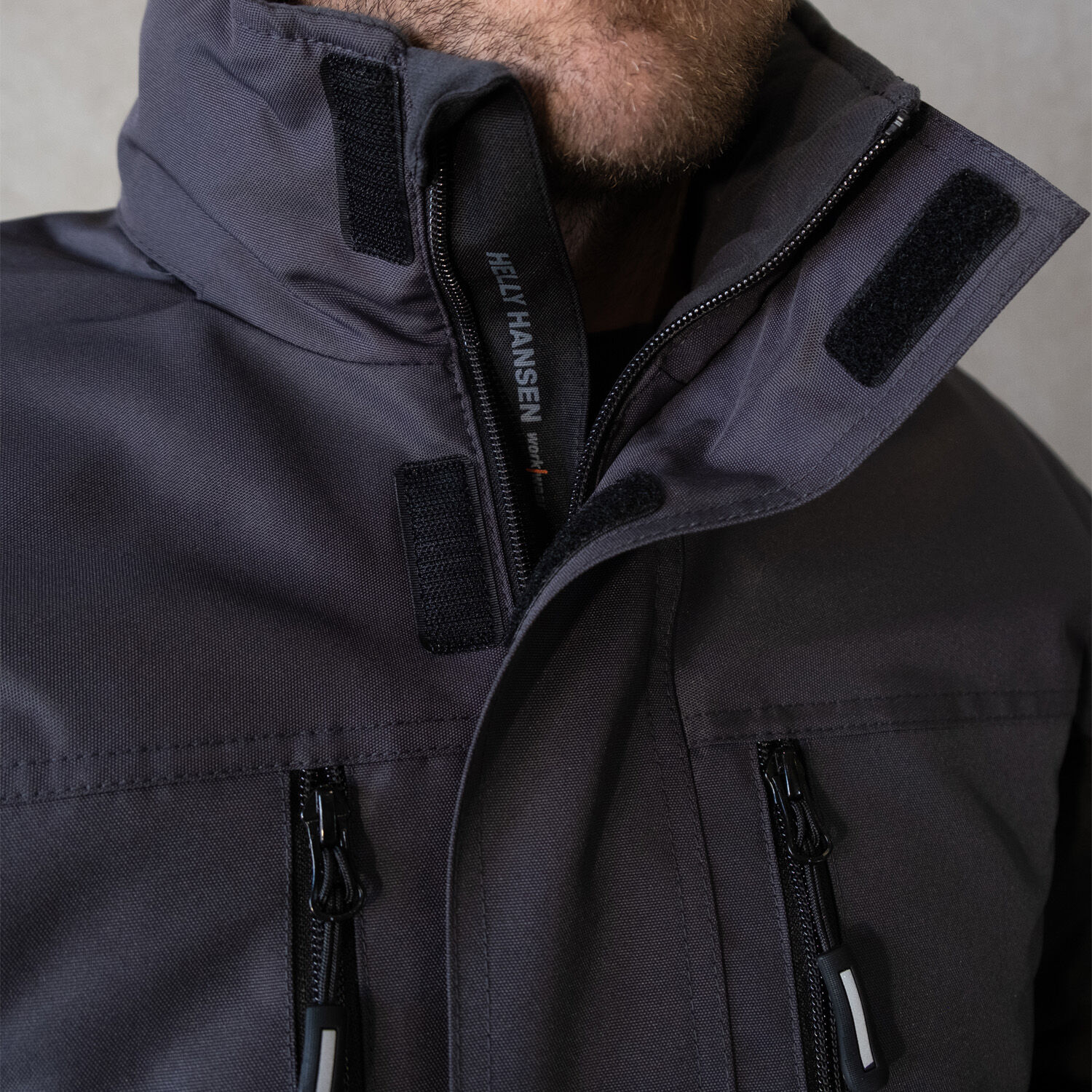 Winterjacke "BERG" in schwarz/dunkelgrau, L - Thumbnail 4