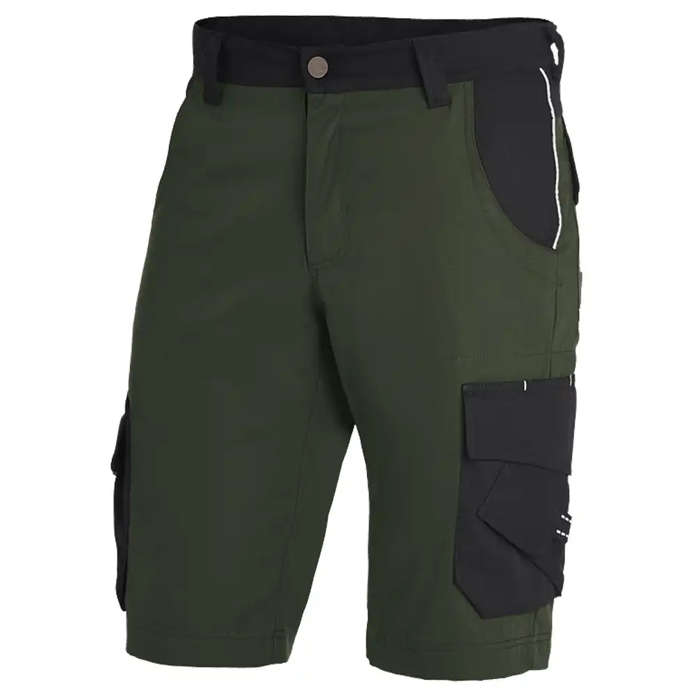 Premium Arbeitsshorts THEO "Twill 300" in olive/schwarz, 50 - Thumbnail 1