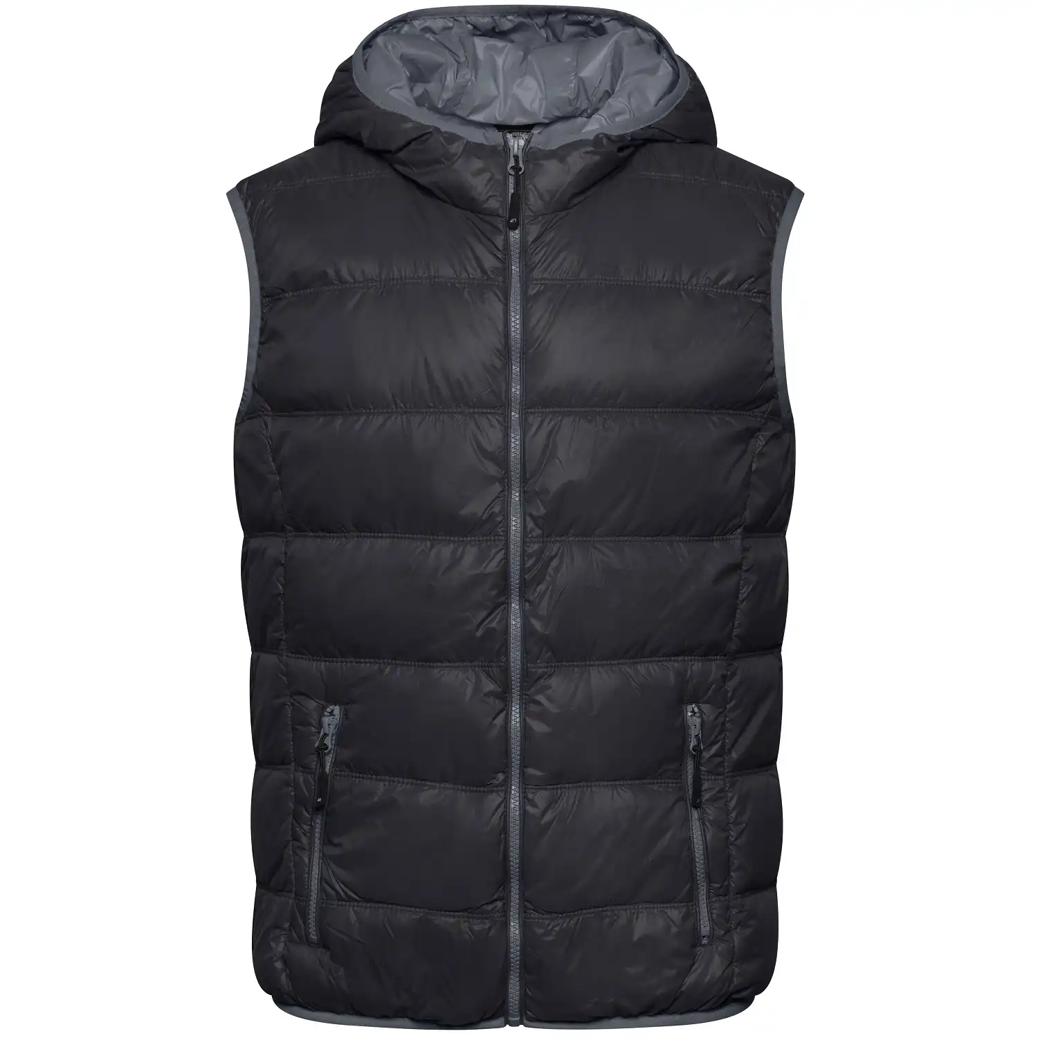 Ultraleichte Daunenweste "JN1062" in black/grey, 3XL - Thumbnail 1