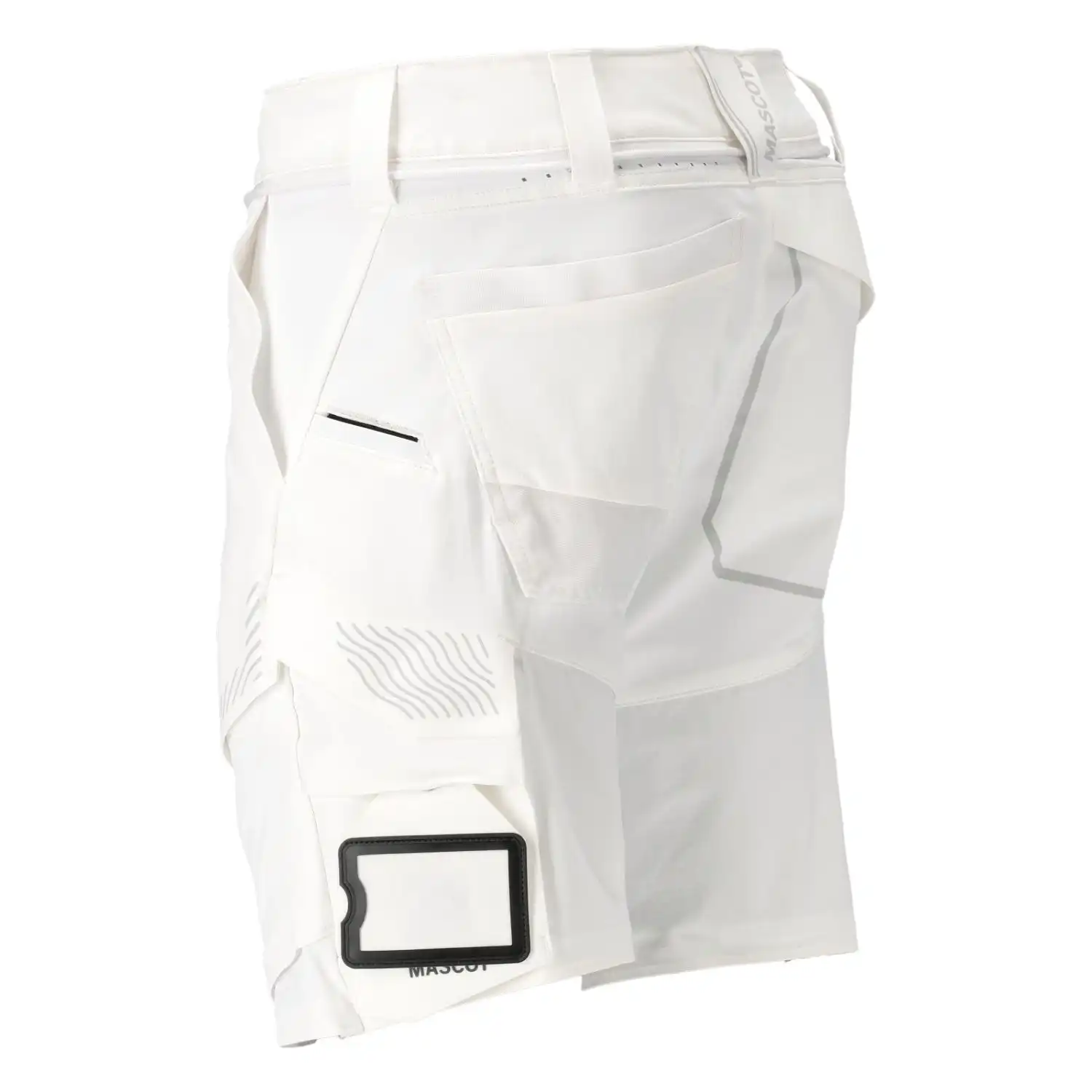 Stretch-Shorts "22149-605" Customized in 29C51, Weiß - Thumbnail 3