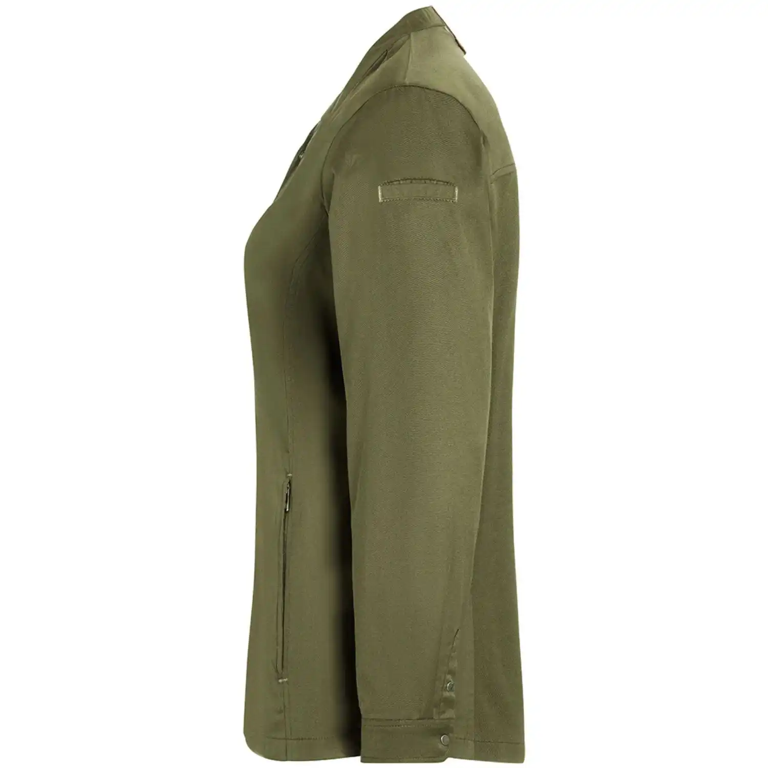 Damen Kochjacke "JF 26" in moosgrün, 48 - Thumbnail 3