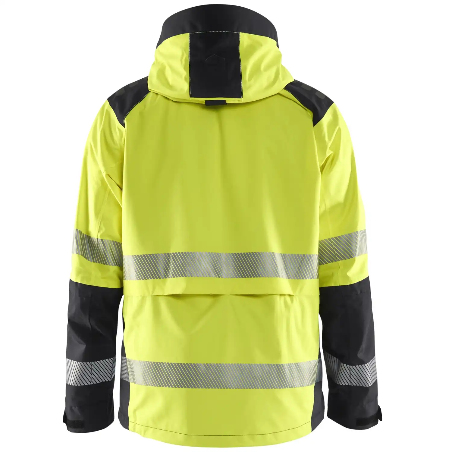 Warnschutz Regenjacke Kl. 3 "4435" in gelb/schwarz, 3XL - Thumbnail 2