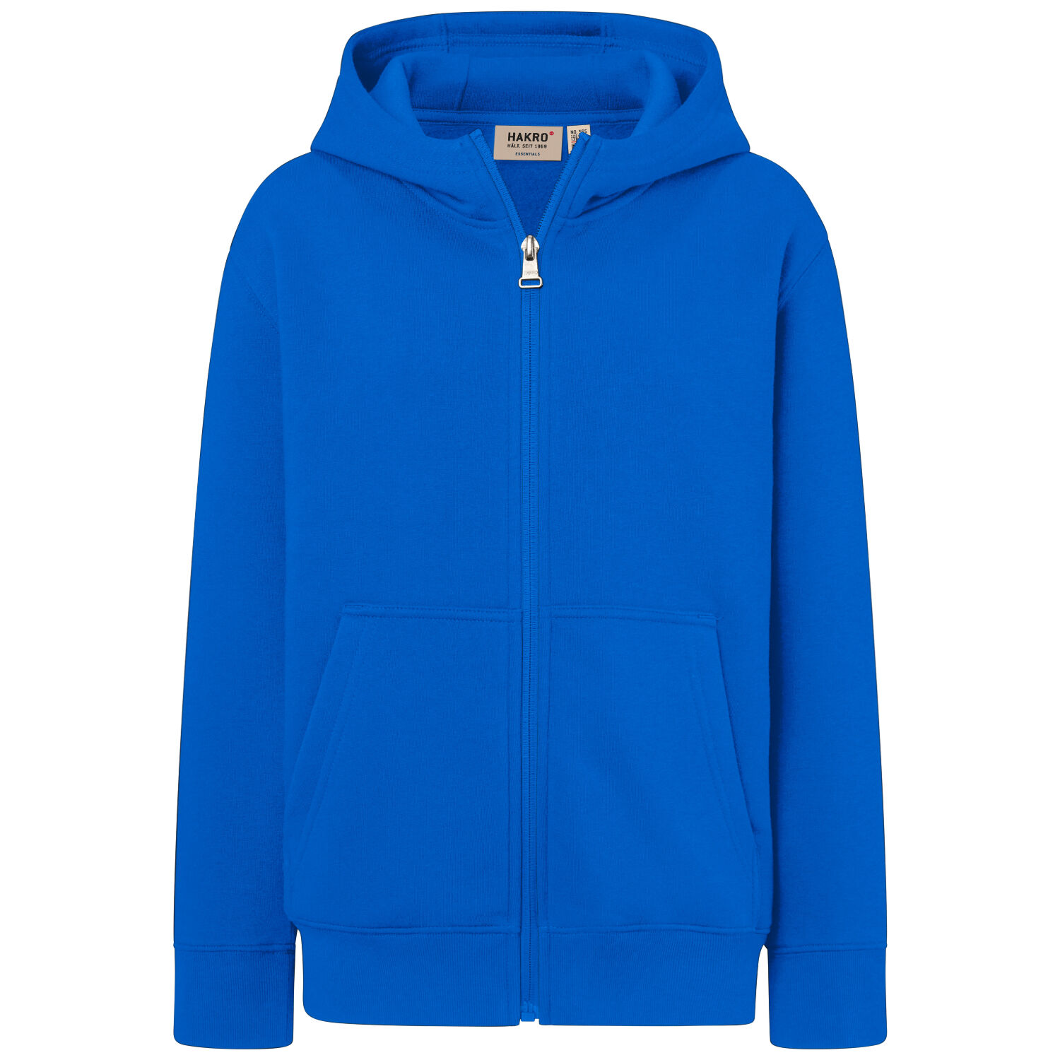Kinder Sweatjacke Bio-Baumwolle "565" in royal, 110/116 - Thumbnail 1
