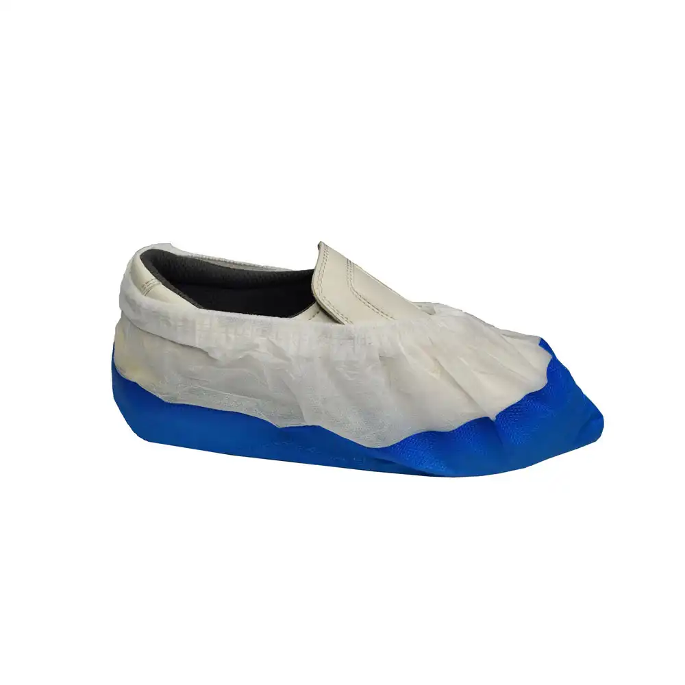 Vlies Einweg-Überschuhe weiß/blau | 800 Stk. im Karton - Thumbnail 1