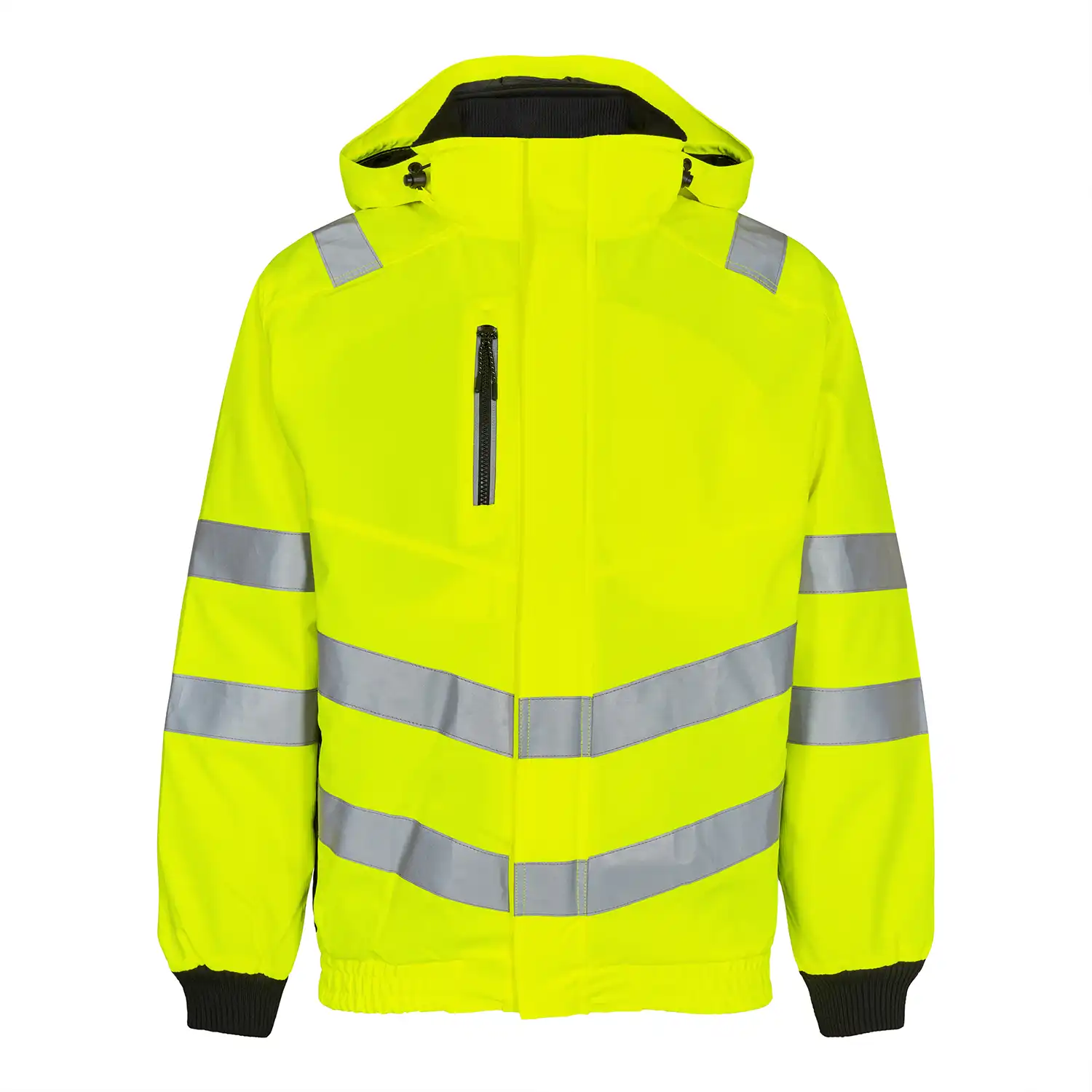 Warnschutz Regenjacke "1246-930" Safety Kl. 3 in gelb/schwarz, 6XL - Bild 1