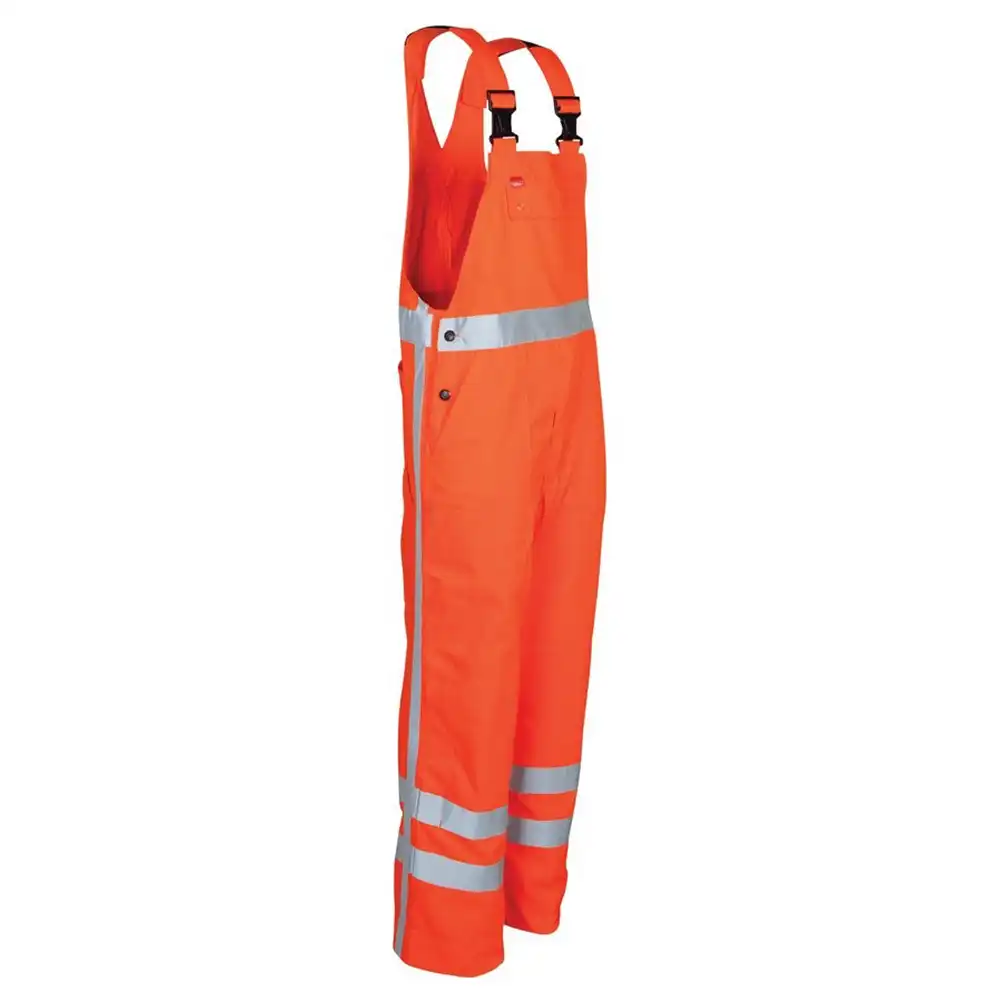 Warnschutz Latzhose "2484" High Visibility orange in 58 - Thumbnail 1