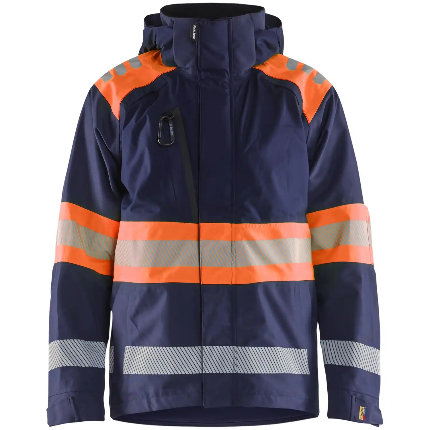 Warnschutz Regenjacke Kl. 1 "4420" in marine/orange, 3XL - Thumbnail 1