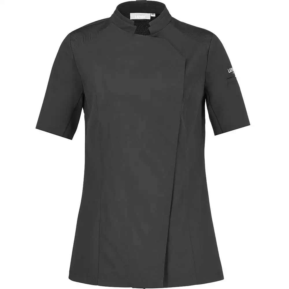 Damen Kochjacke "NUTMEG2" in schwarz, L - Thumbnail 1