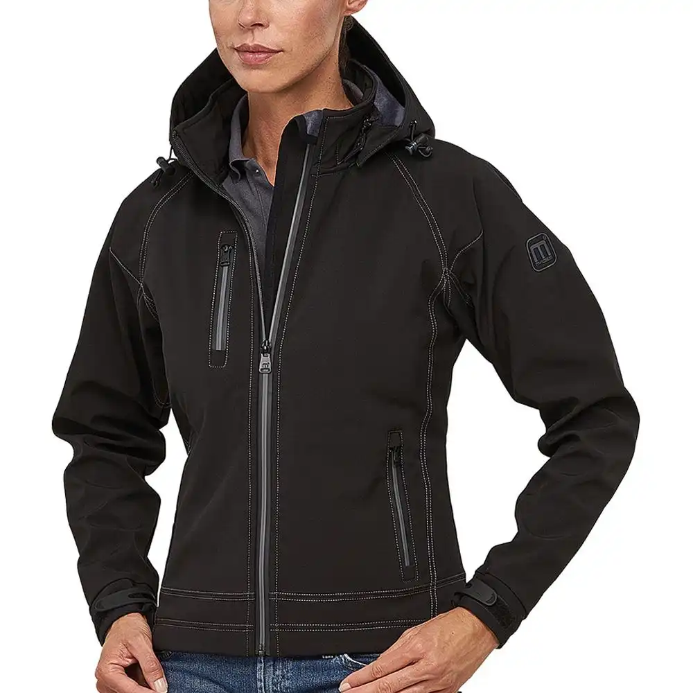 Damen Softshelljacke "TWOTONE TECH" in schwarz/grau, L - Bild 1