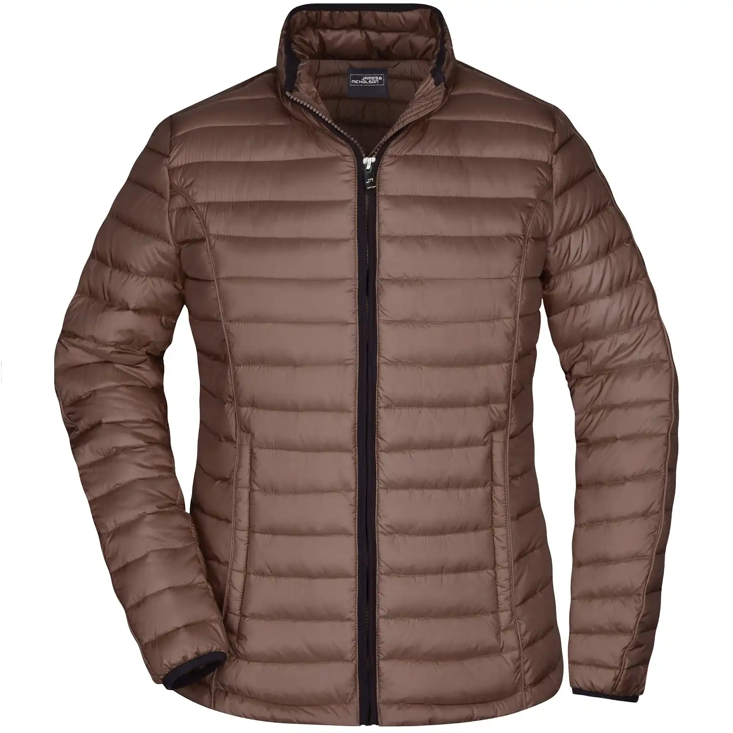 Damen Daunenjacke "JN1081" in coffee/black, L - Bild 1