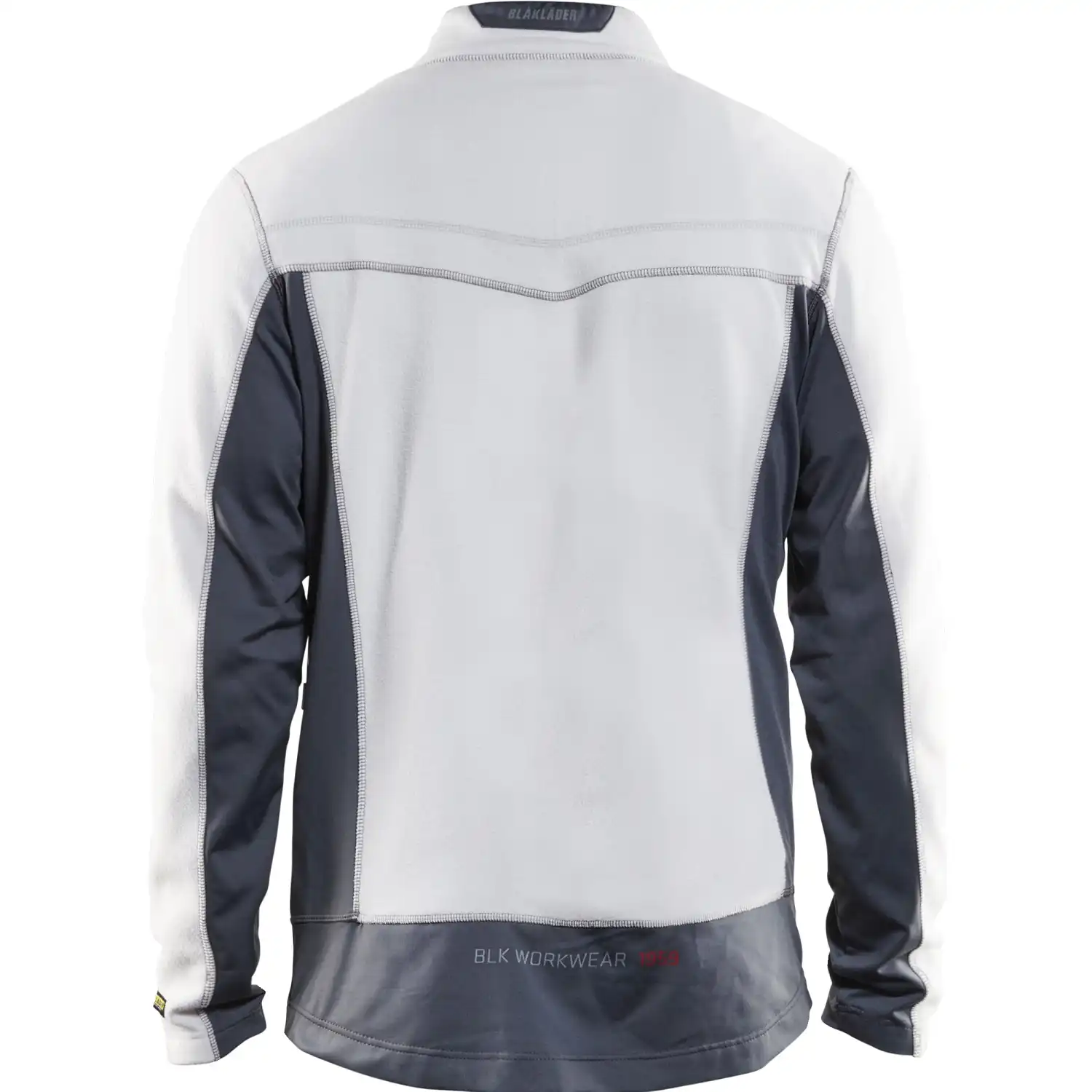 Microfleecejacke "4997" in weiß/grau, XL - Thumbnail 2