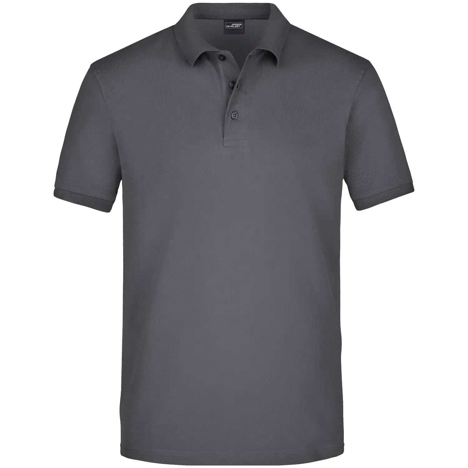 Elastic Polo-Shirt Piqué "JN710" in graphite, 3XL - Bild 1