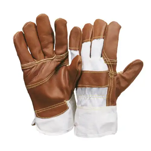 Möbelleder Arbeitshandschuhe "MERCEDES BROWN" in 10 (XL) - Thumbnail 1