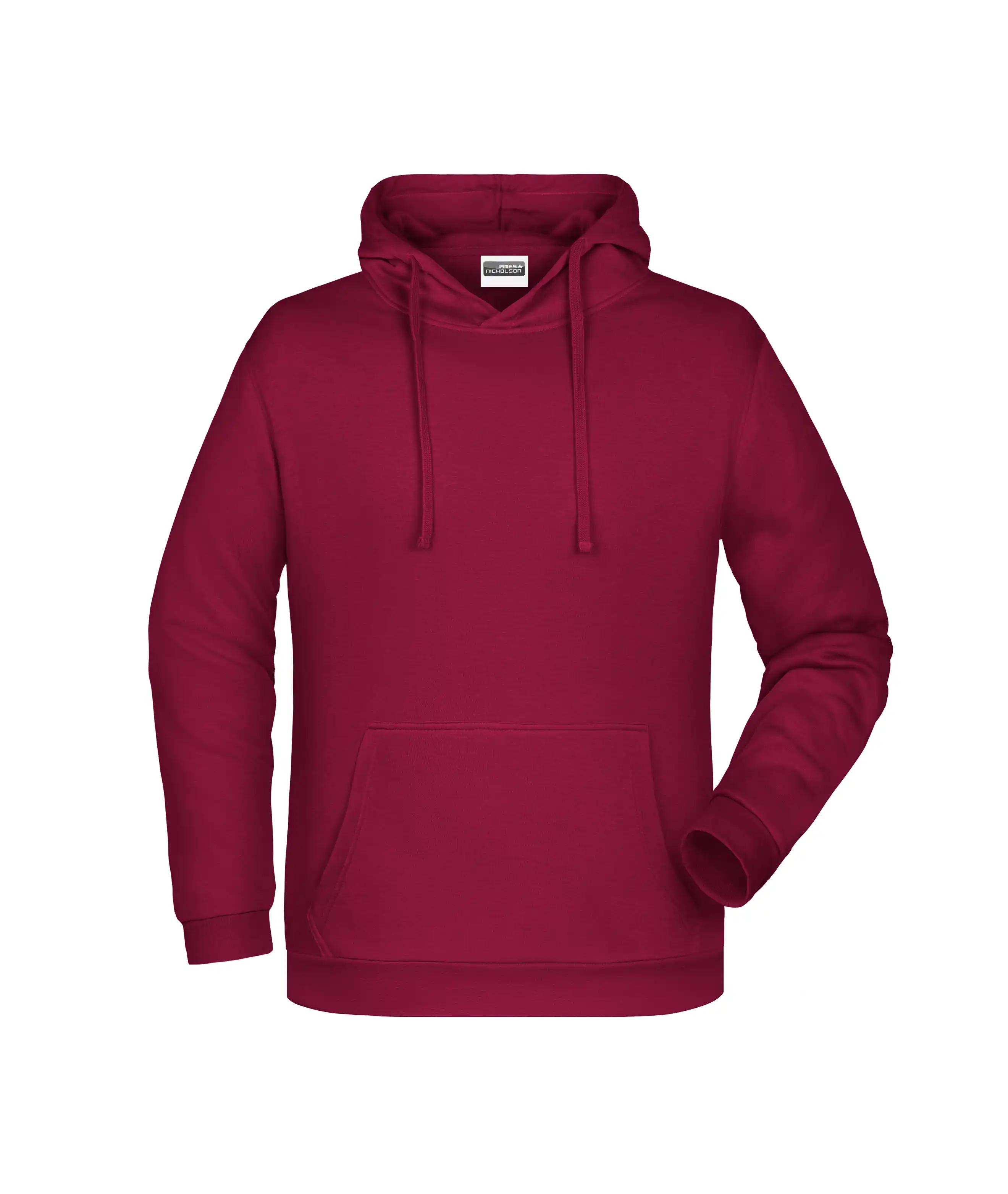 Herren Basic Hoody Men "JN796" in wine, 4XL - Thumbnail 1