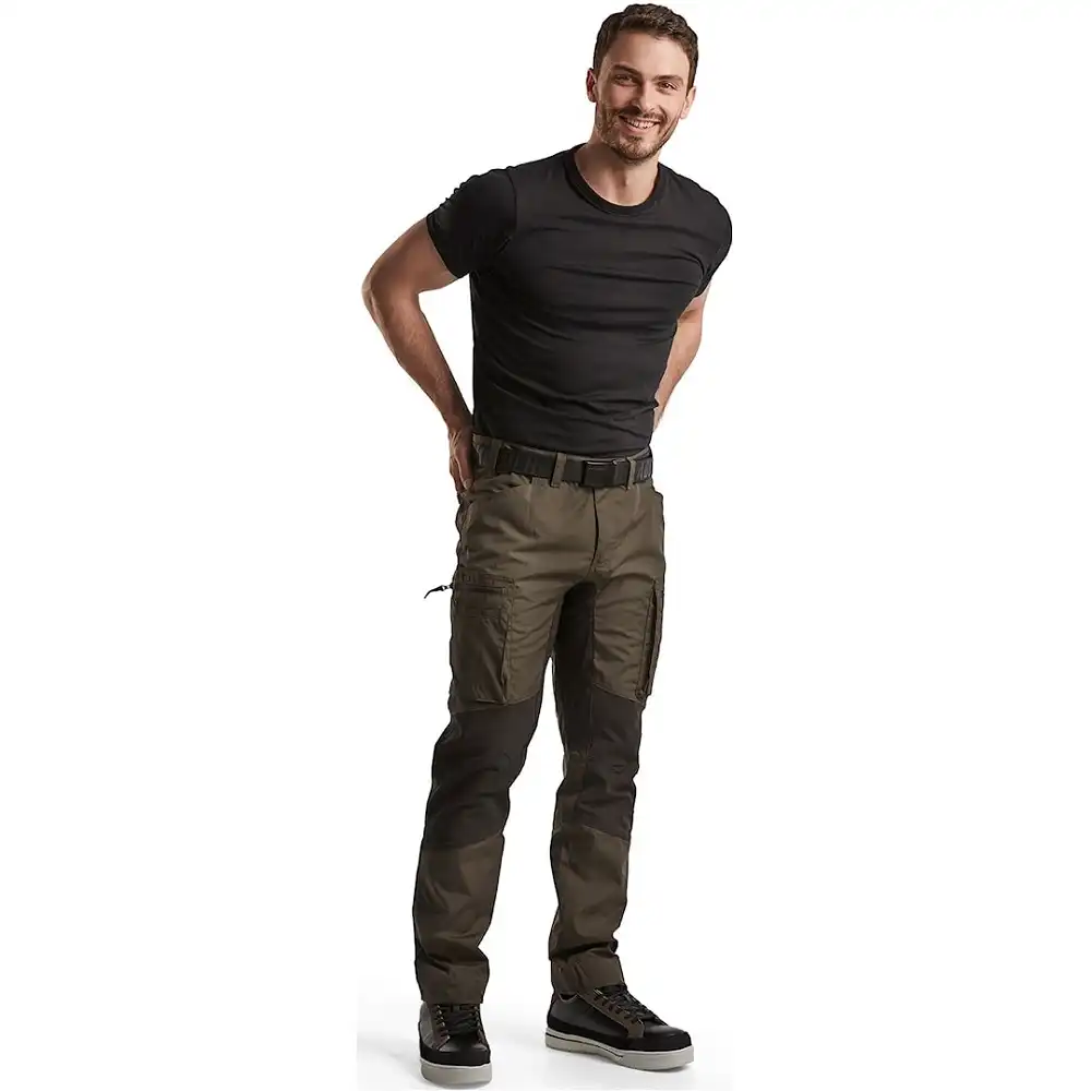 Service Bundhose "1459-1845" 166 g/m² in oliv/schwarz, 44 - Thumbnail 3