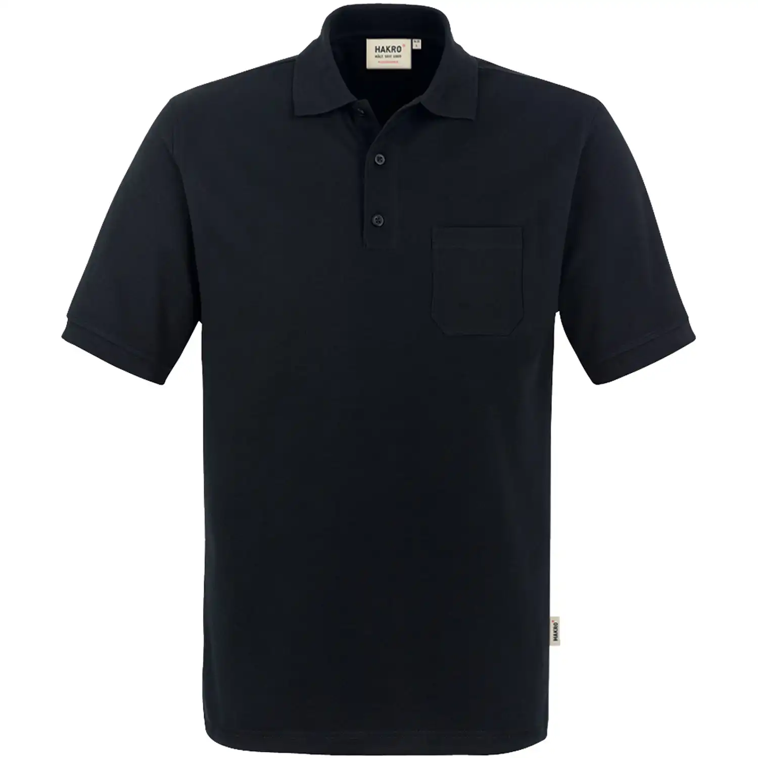 Pocket-Polo-Shirt "PERFORMANCE" 812 in schwarz, L - Bild 1