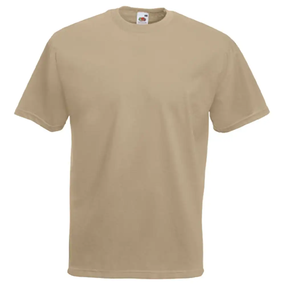 T-Shirt "F140" 100% Baumwolle Valueweight in khaki, M - Thumbnail 1
