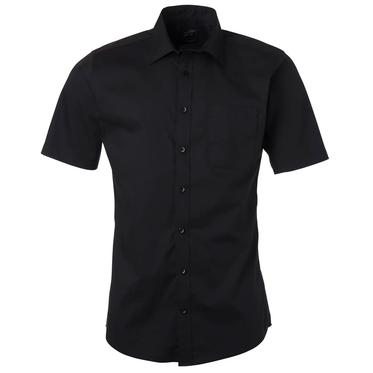 Kurzarm Hemd "JN680" in black, XXL - Thumbnail 1