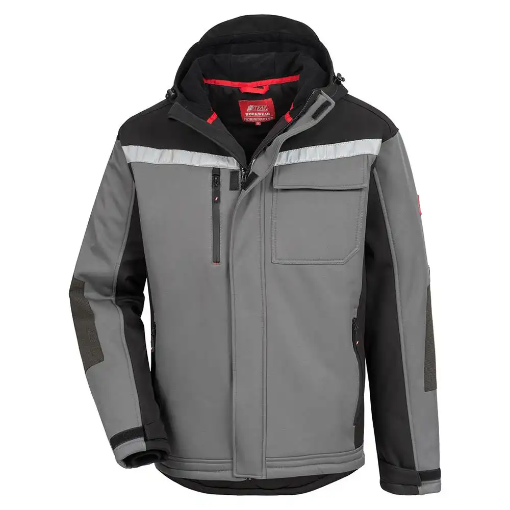 Winter-Softshelljacke "MOTION TEX PLUS" in grau, XL - Thumbnail 1