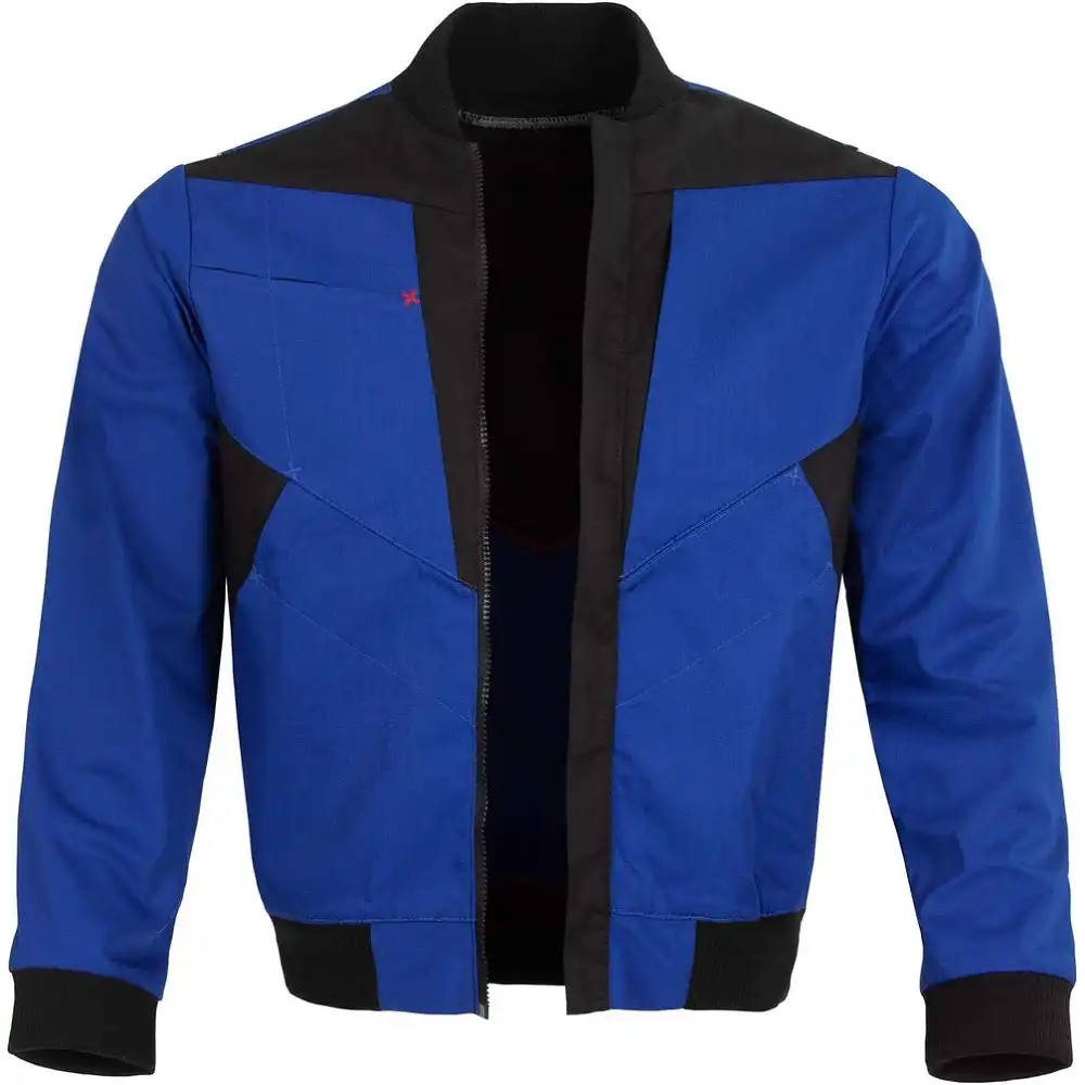 Bundjacke "61939QX" X-Serie in kornblau/schwarz, L - Thumbnail 1