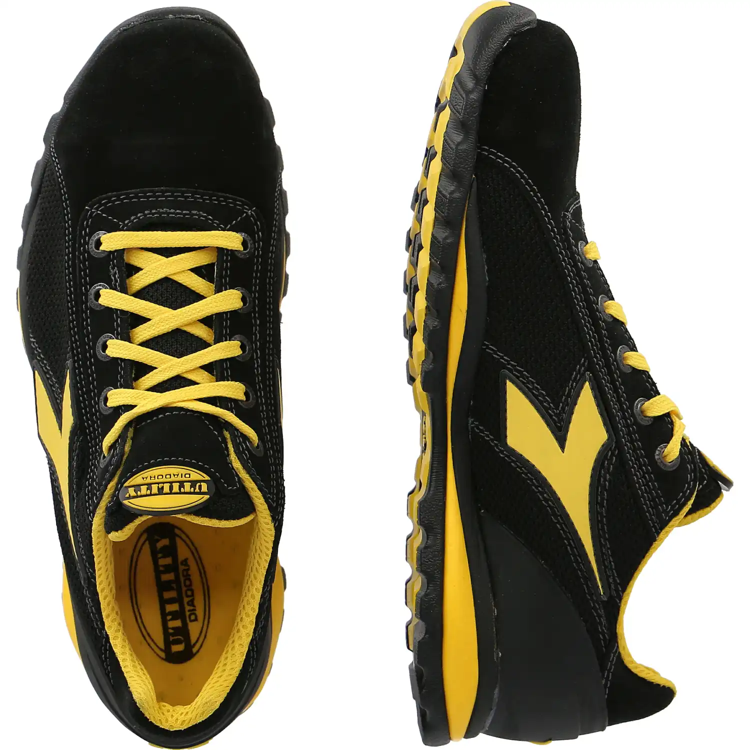 Sicherheitshalbschuhe S1PS  "GLOVE TEXT LOW" schwarz in schwarz, 42 - Thumbnail 2