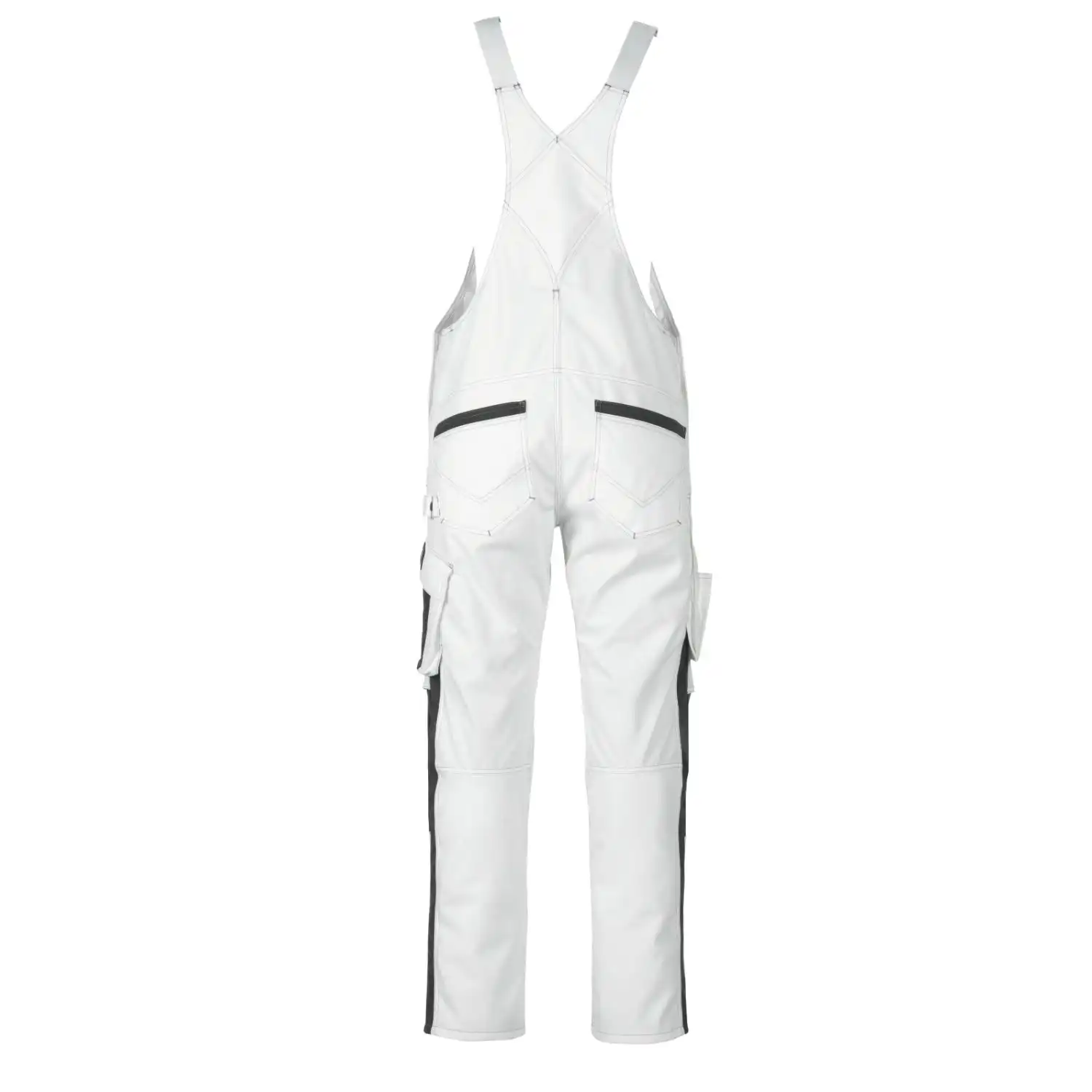 Latzhose "AUGSBURG" Unique in weiß/dunkelanthrazit, 76C54 (EU 27) - Thumbnail 2