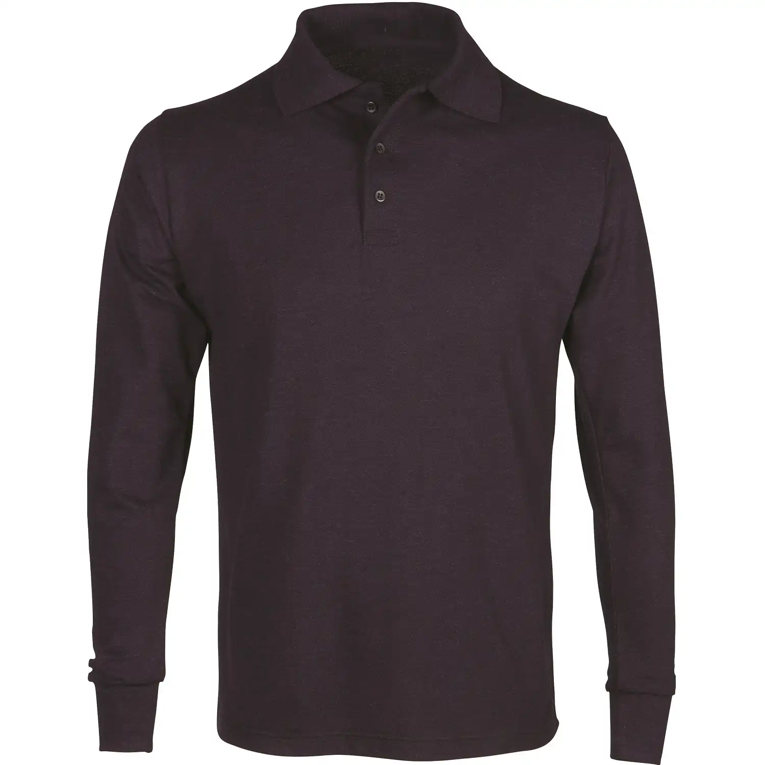 Multinorm Langarm Polo-Shirt "77020" 5safety in marine, M - Bild 1