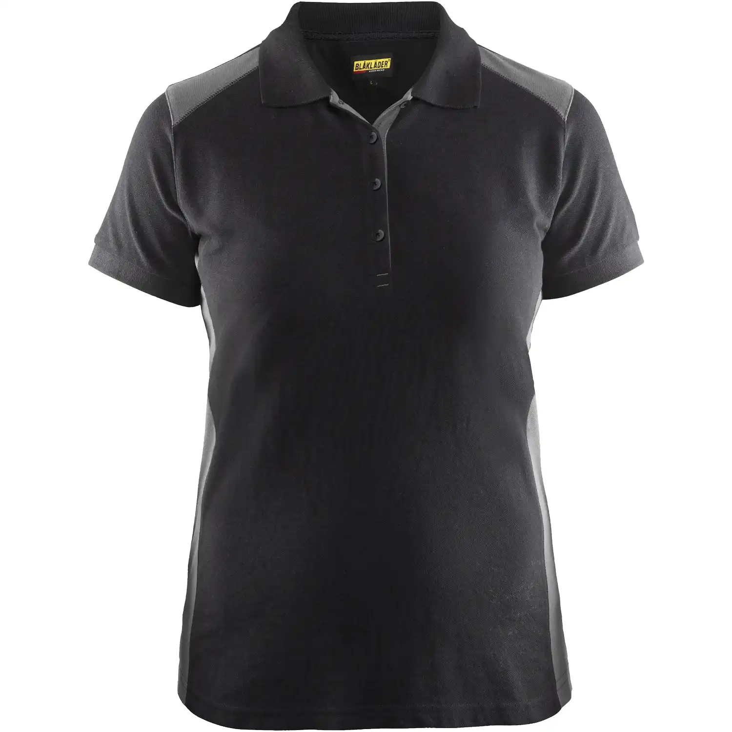 Damen Polo-Shirt "3390" in schwarz/grau, 3XL - Thumbnail 1