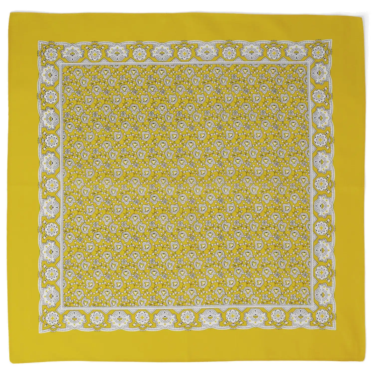 Stoff-Taschentuch "ELIAS" Bandano in gelb - Bild 1