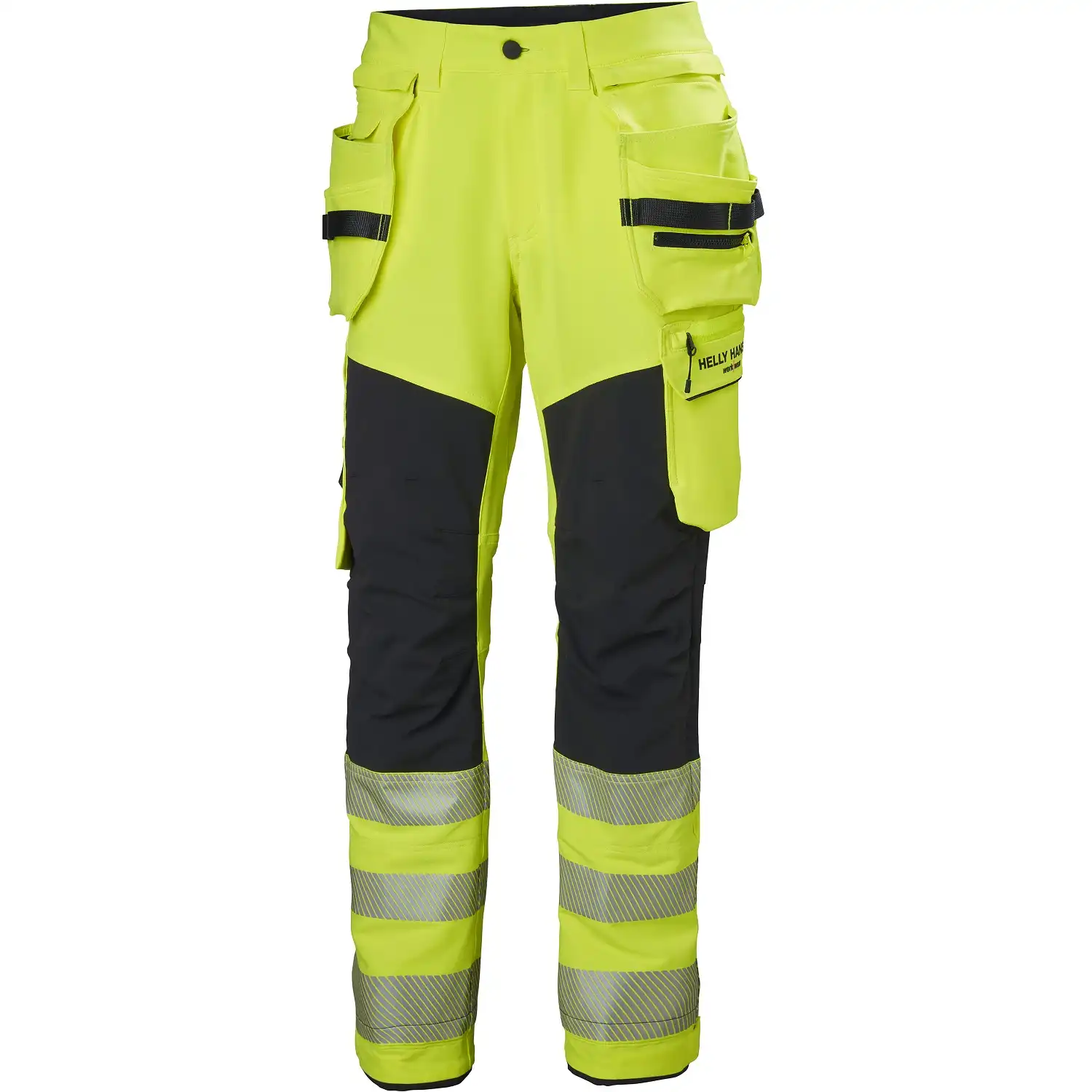 Warnschutz Handwerkerhose ICZ BRZ Kl2 in gelb/schwarz, C44 - Thumbnail 1