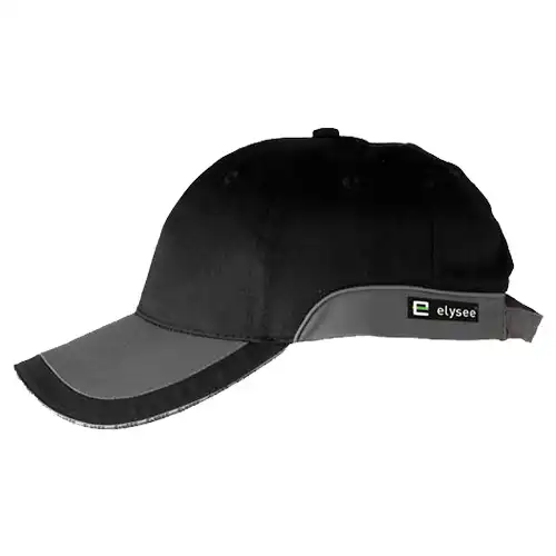 Base-Cap 6-Panel "PREMIUM"  in schwarz/grau - Bild 1