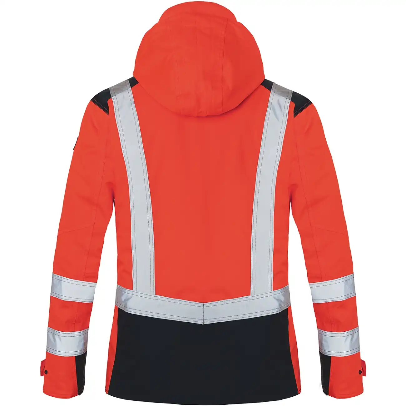 Warnschutz Winterjacke "REFLECTIQ" in rot/schwarz, XL - Thumbnail 2