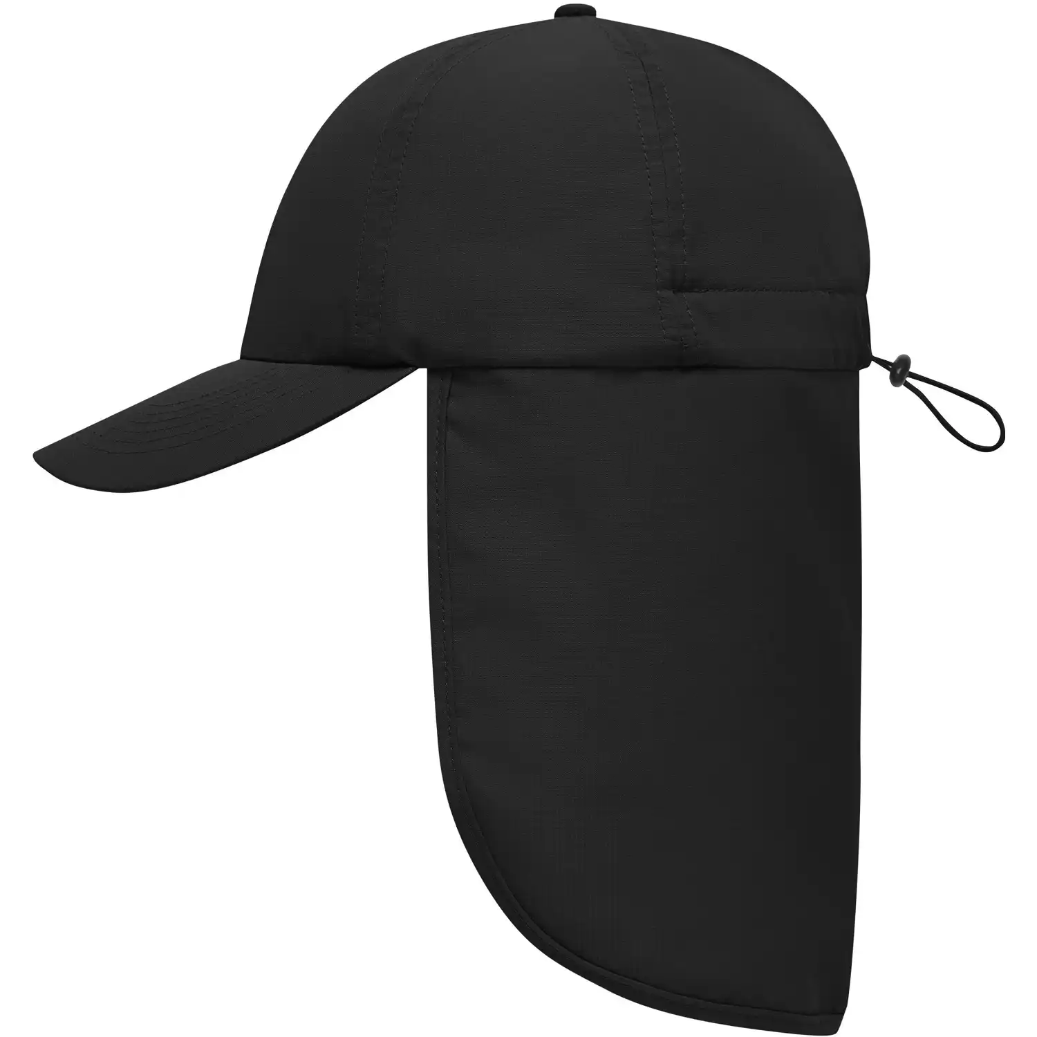 Basecap UV-Schutz "MB6243" mit Nackenschutz in black - Bild 1
