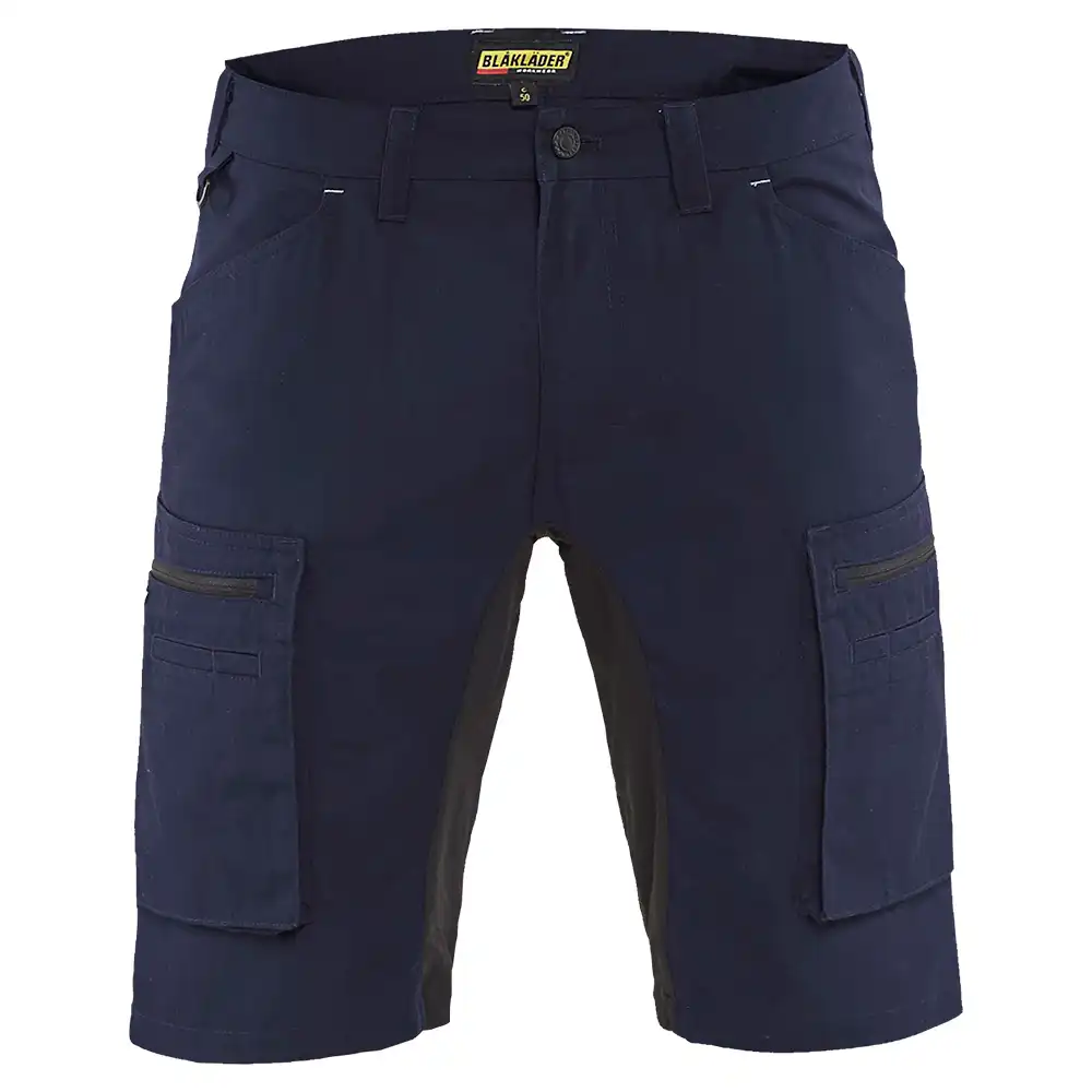 Stretch Service-Shorts "1449" in marine/schwarz, C44 - Thumbnail 1