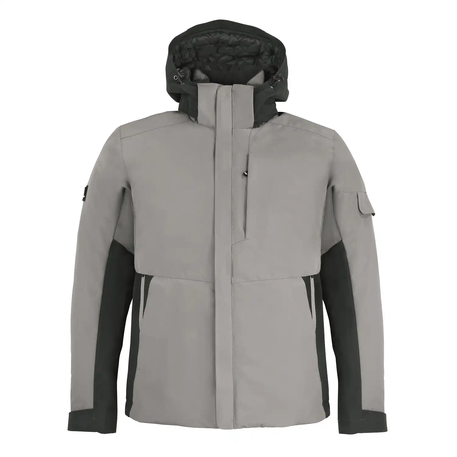 Winterjacke Primaloft® "GEORG" in grau/schwarz, XXL - Thumbnail 1