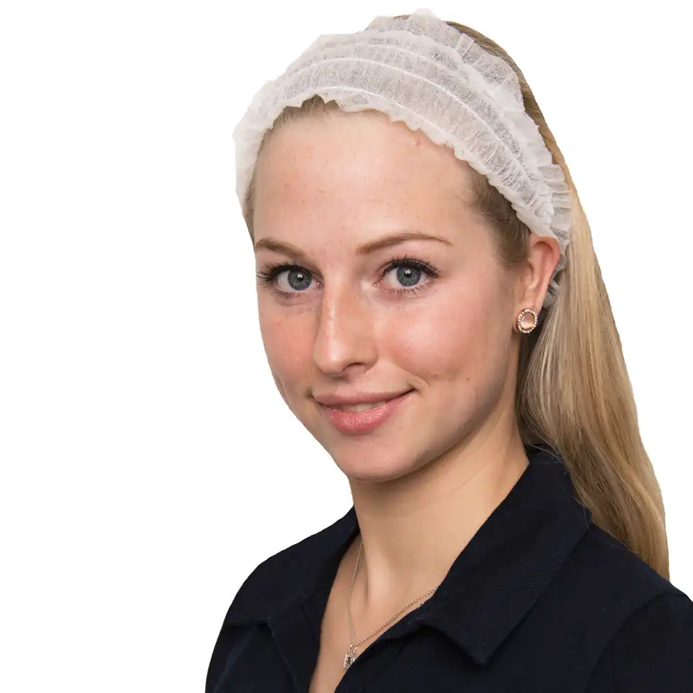 Haarband Weiß | 1000 Stk. pro Karton - Thumbnail 1