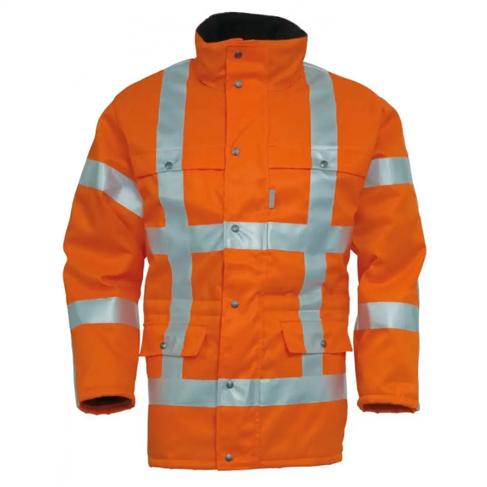 Warnschutz Parka "4155" High Visibility orange in 3XL - Thumbnail 1