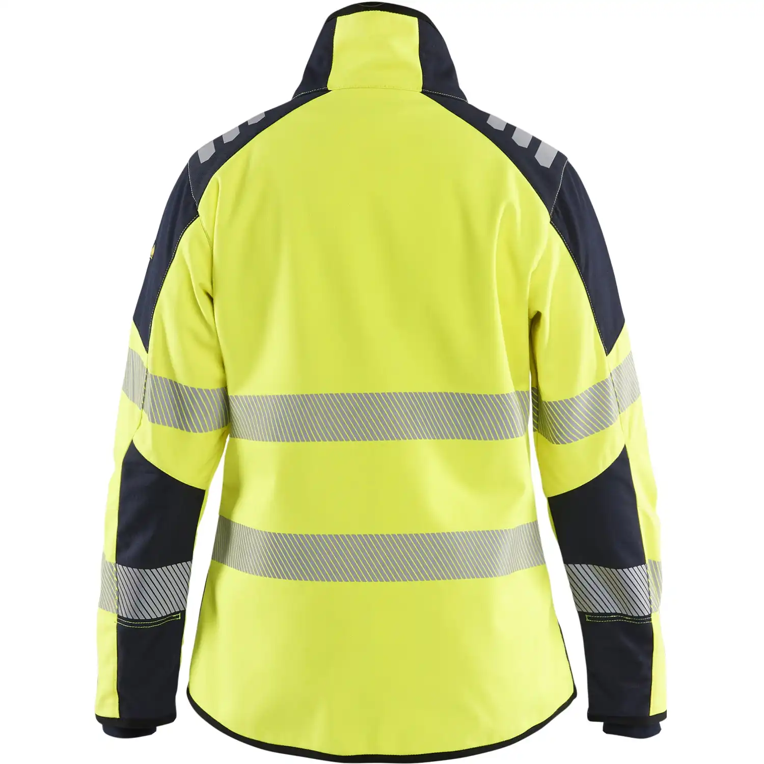 Damen Multinorm Softshelljacke "4448" gelb/marine in XXL - Thumbnail 2