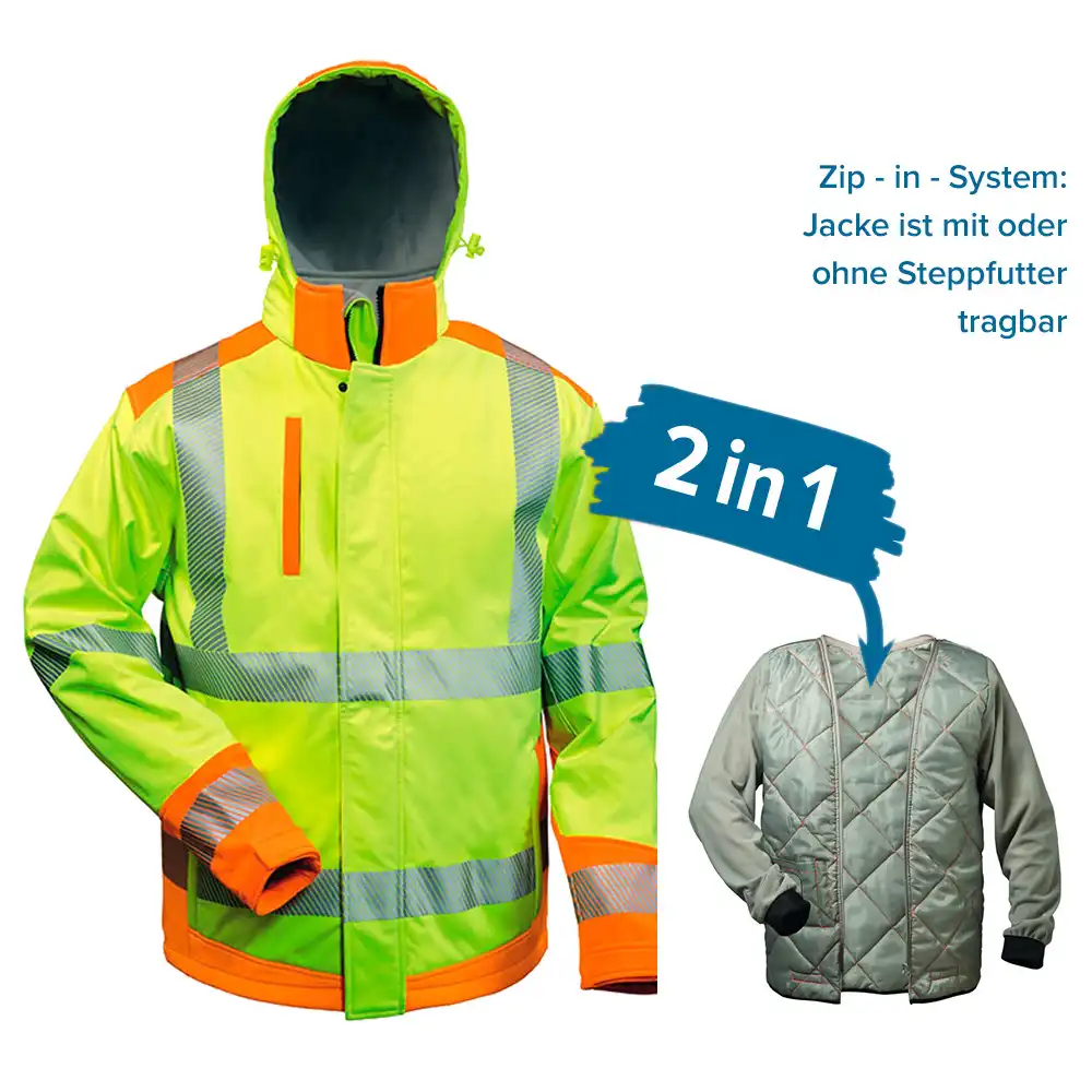 Warnschutz-Softshelljacke "RICKMER"  in M - Thumbnail 3