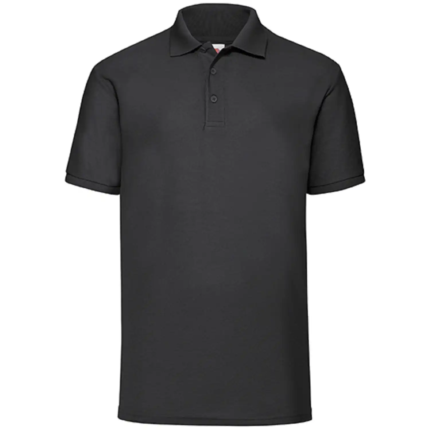 Polo-Shirt "F502" Piquée in black, L - Thumbnail 1