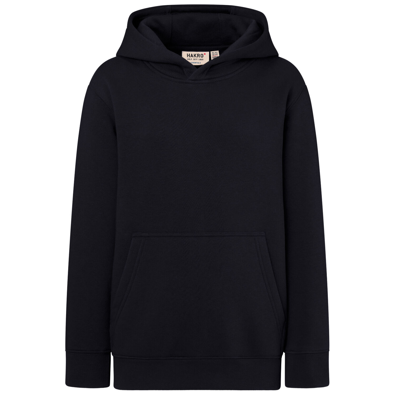 Kinder Hoodie Bio-Baumwolle "562" in schwarz, 110/116 - Thumbnail 1