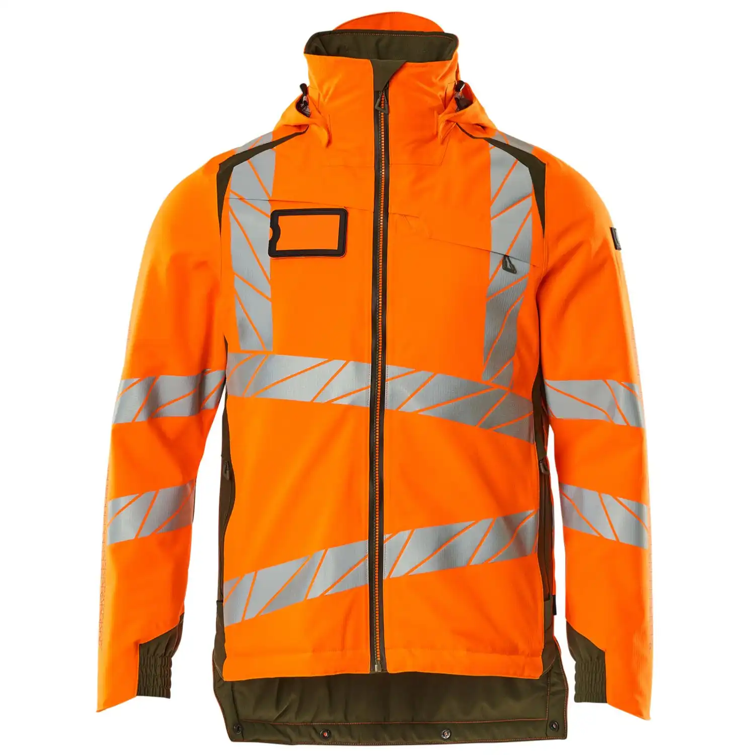 Warnschutz Winterjacke "ACCELERATE SAFE" in orange/moosgrün, XXL - Thumbnail 1