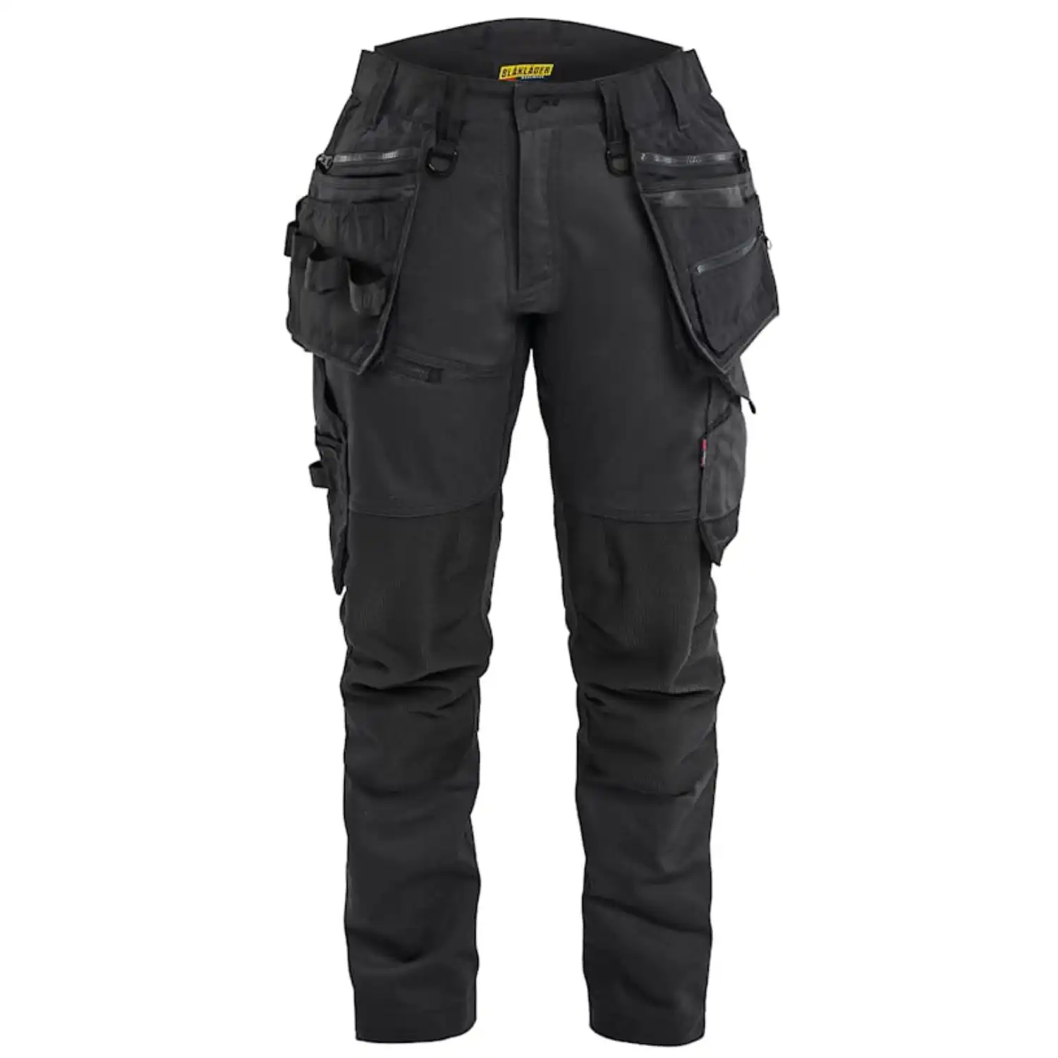 Damen Arbeitshose Stretch 7170 in schwarz/schwarz, C38 - Thumbnail 1