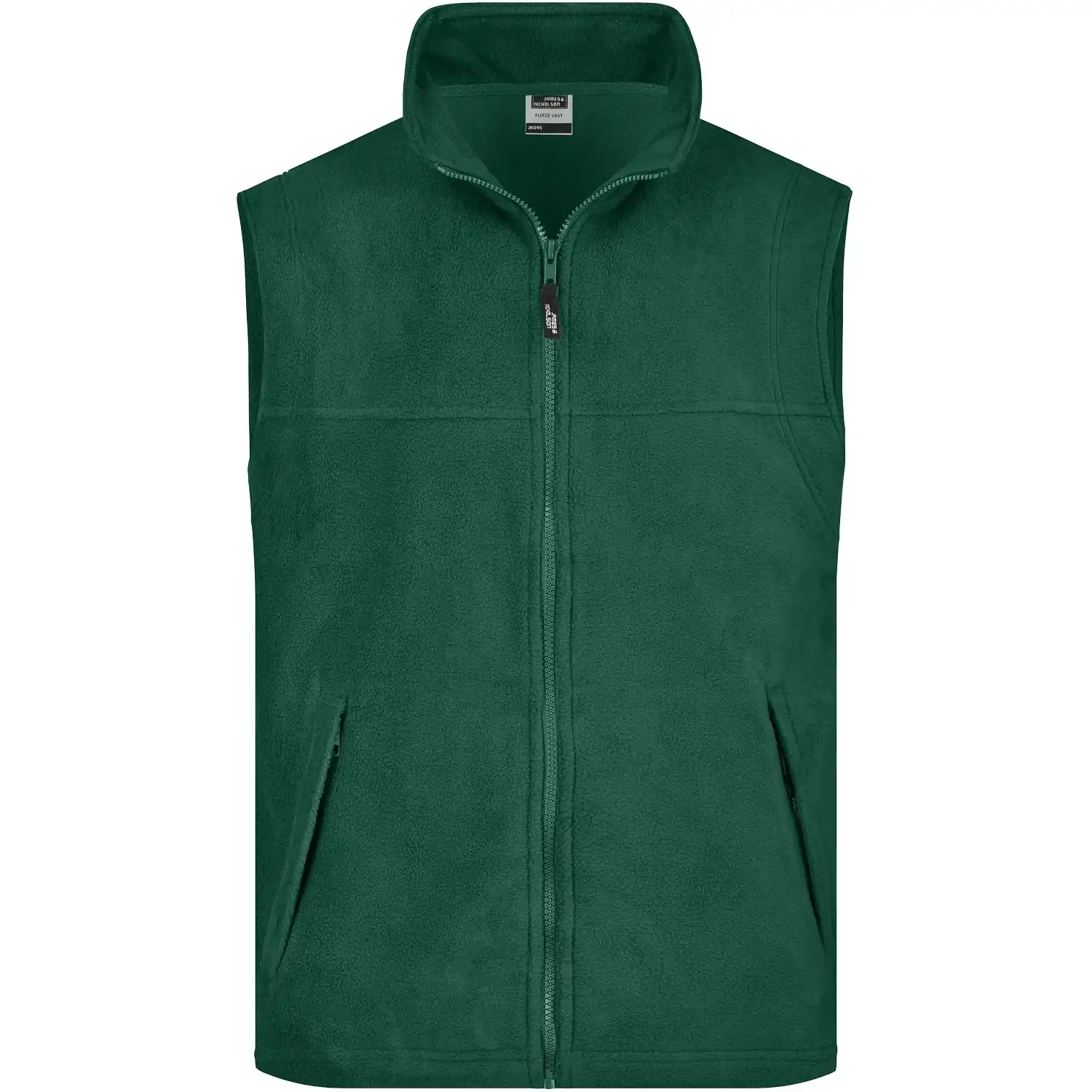 Fleeceweste"JN045" in dunkelgrün, 3XL - Bild 1