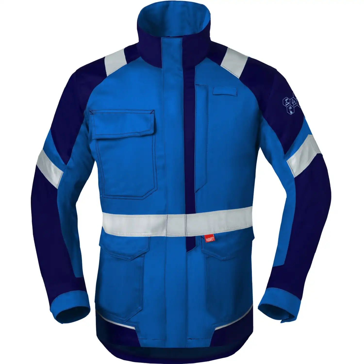 Multinorm Langjacke "50285" 5safety Image+ in kornblau/marine, 48 - Bild 1