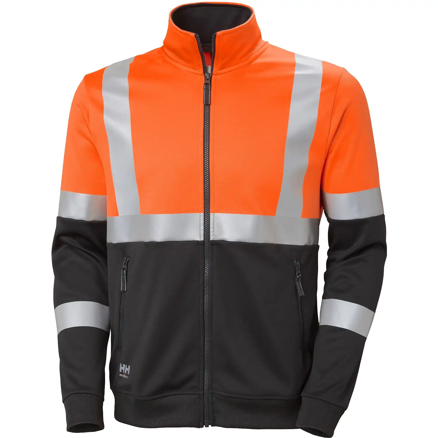 Warnschutz Sweatjacke ADDVIS UV-Sch. in orange/schwarz, L - Thumbnail 1