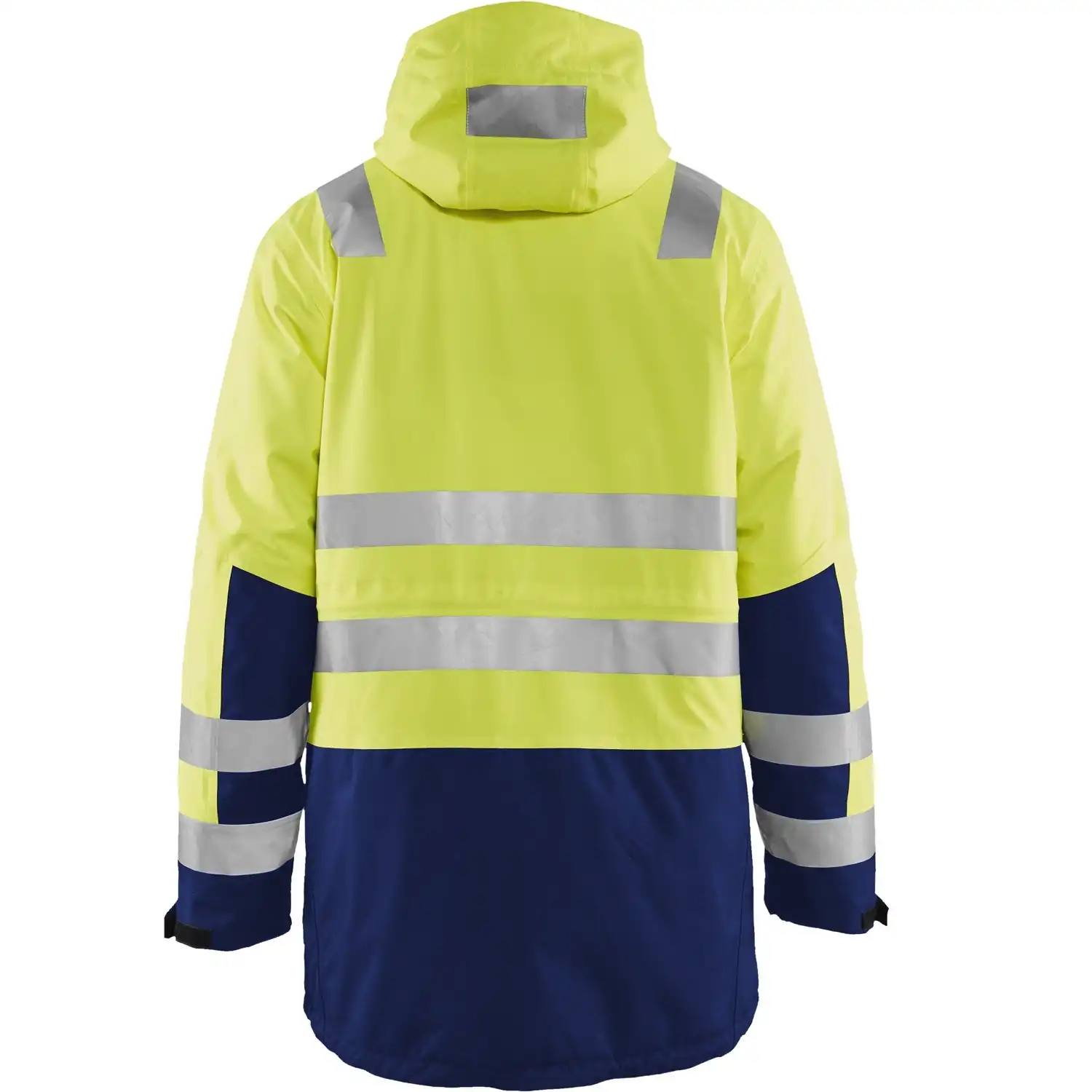 Warnschutz Winterparka "4495" in gelb/marine, 3XL - Thumbnail 2