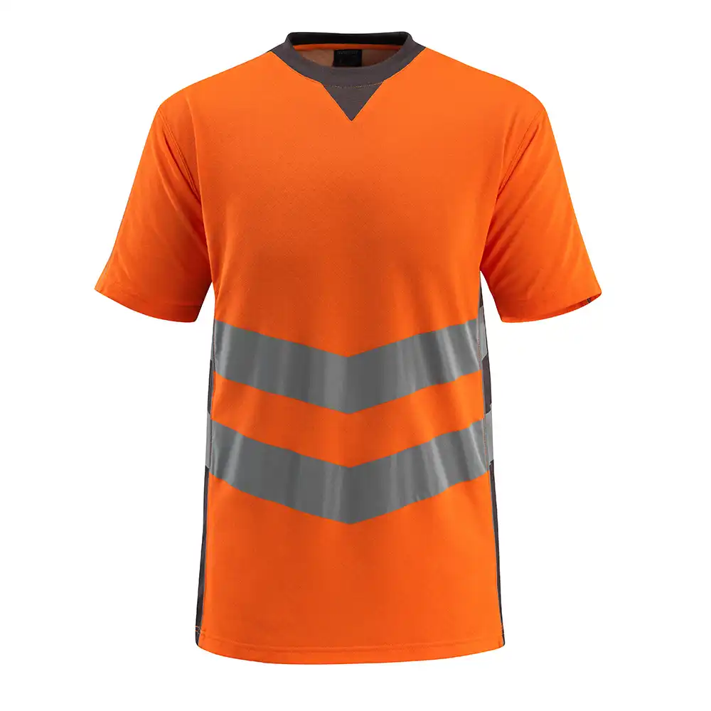Warnschutz T-Shirt "SANDWELL" Safe Supreme UV-Schutz in orange/dunkelanthrazit, S - Thumbnail 1