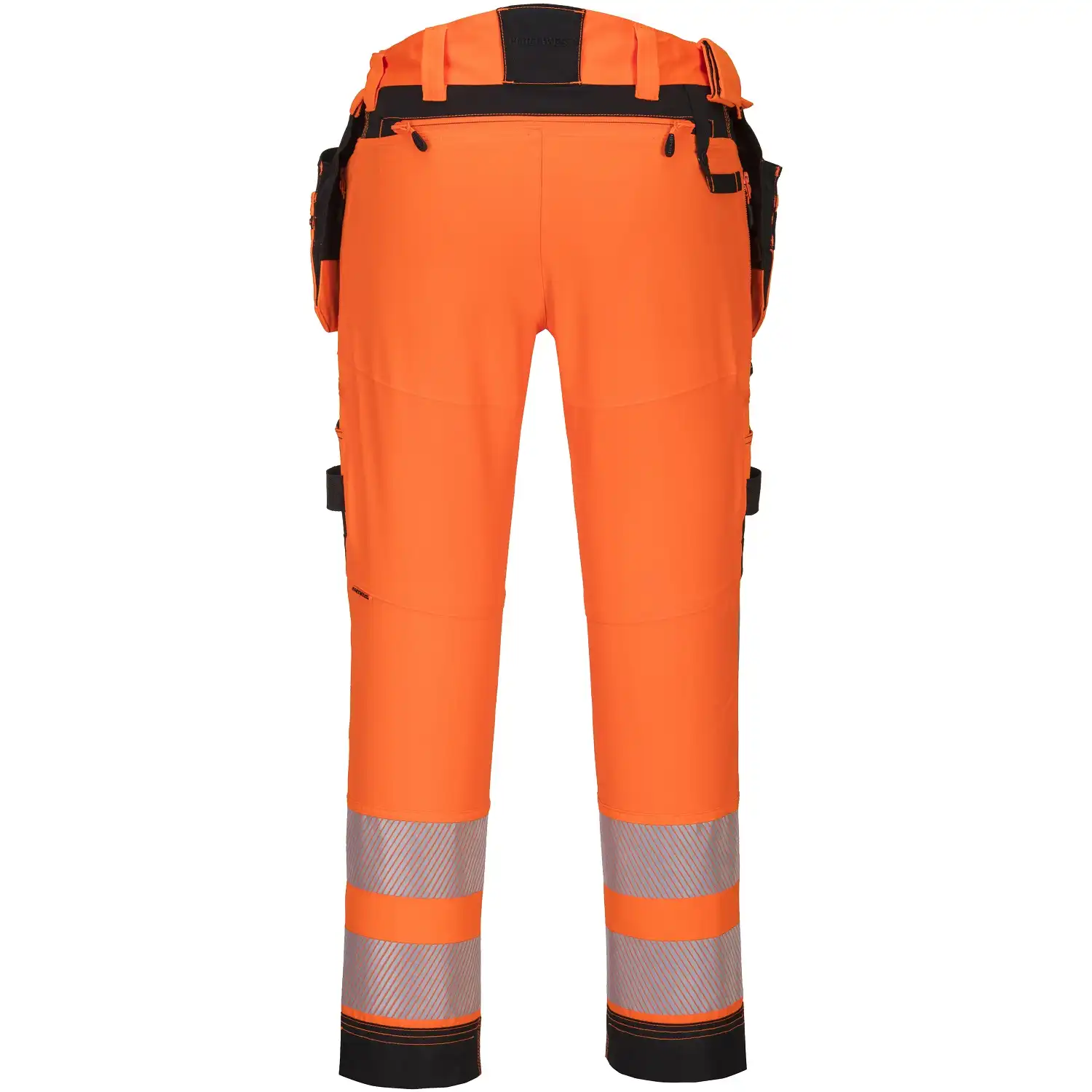 Warnschutz Str. Handwerkerhose Kl2 DX442 in orange/schwarz, 34 (EU 50) - Thumbnail 2