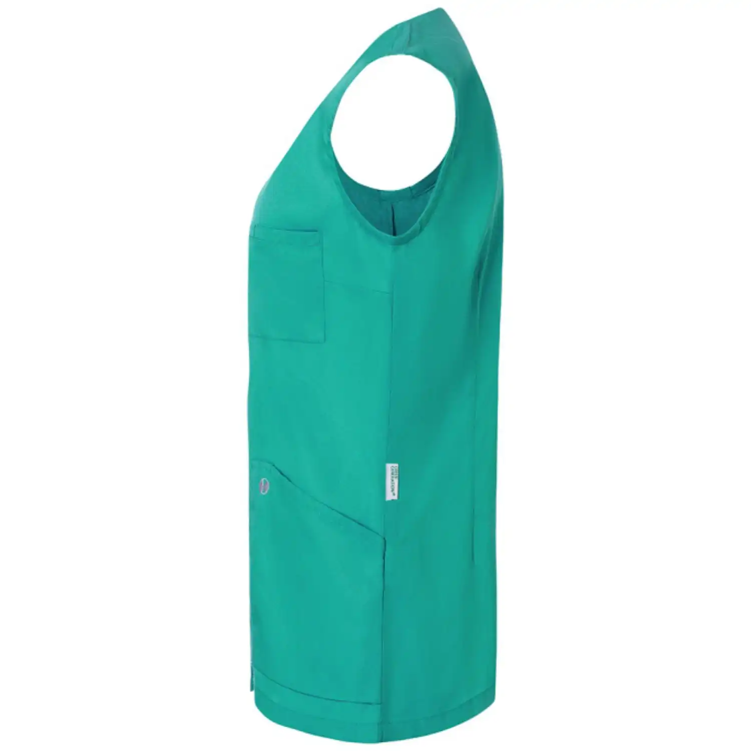 Ärmelloser Damen Kasack "KS 67" in emerald, 52 - Thumbnail 3